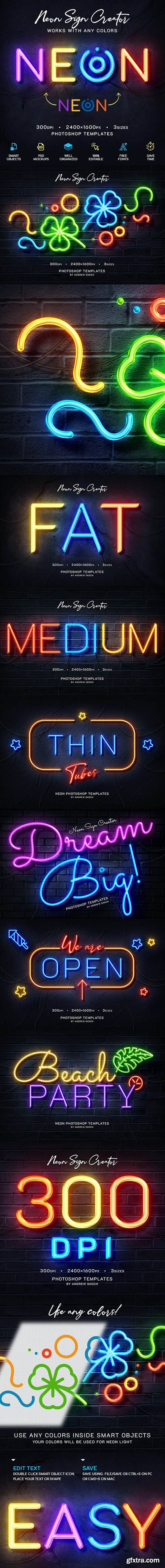 GraphicRiver - Neon Wall Logo Creator 27592881