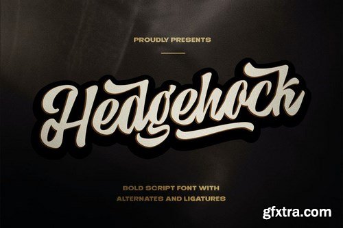 CM - Hedgehock - Bold Script Logo Font 5192804