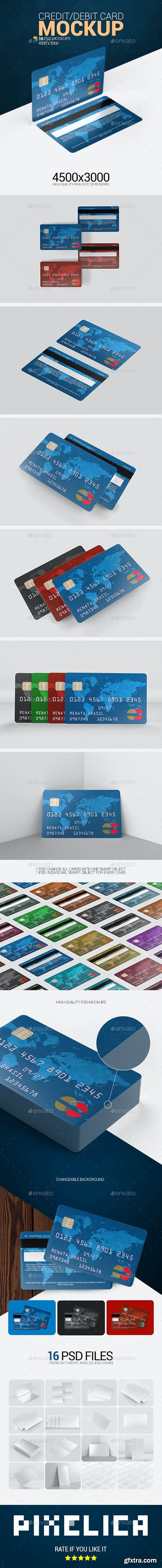 GraphicRiver - Credit Debit Card Mockup 25488294