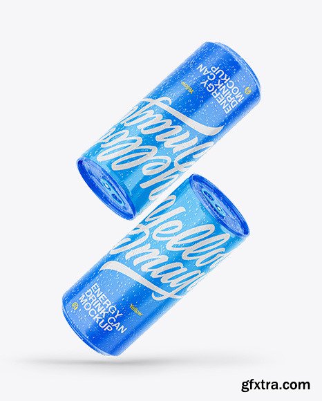 Two Glossy Cans Mockup 63925