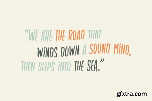 Hard Times - Rough Quotable Display Font