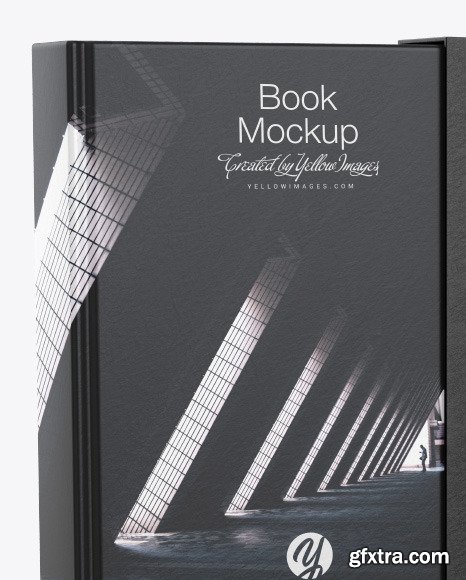 Hardcover Book With Paper Cover Mockup 63799