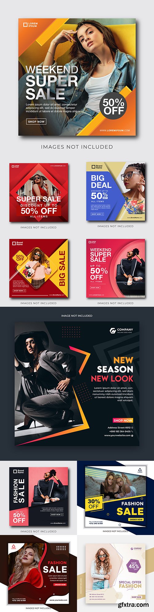 Fashion social sale instagram post template 5
Fashion social sale instagram post template 5