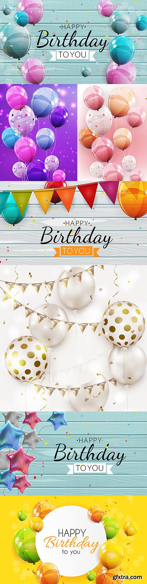 Happy birthday holiday invitation realistic balloons 17
Happy birthday holiday invitation realistic balloons 17