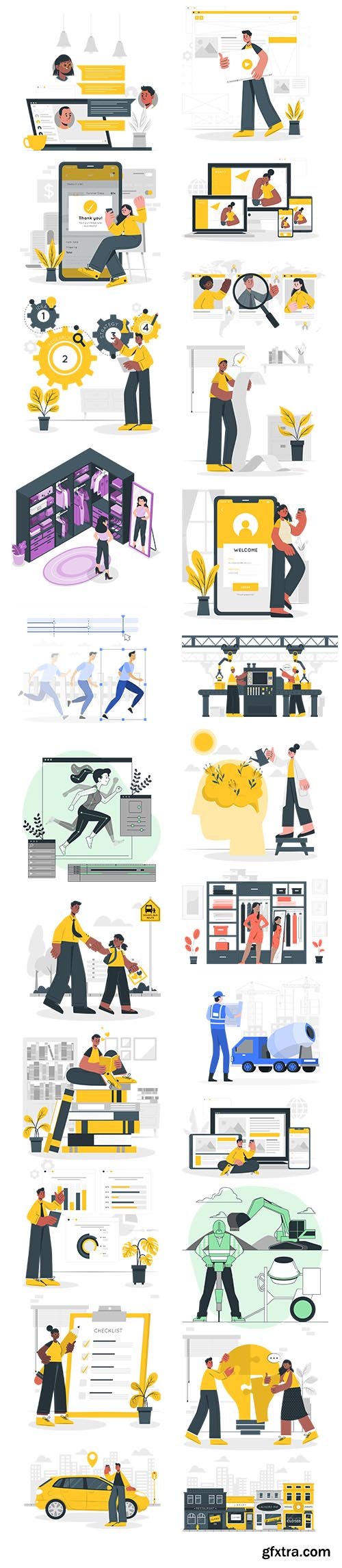 People Live Situations Colorful Collection Vol 7