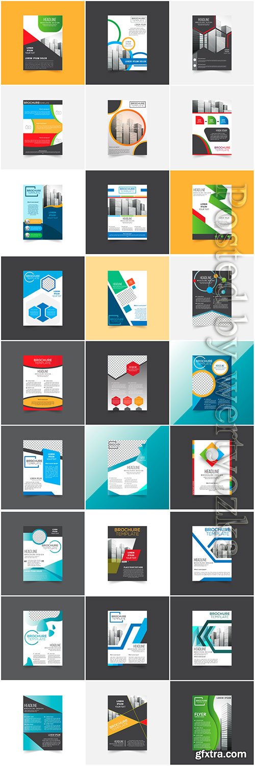 Brochures collection in vector, business name for company # 5 Brochures collection in vector, business name for company # 5