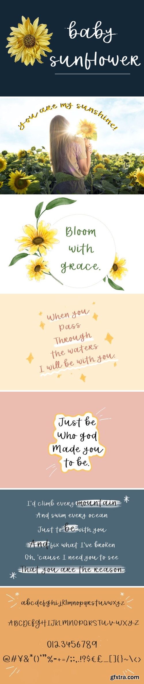 Baby Sunflower Font