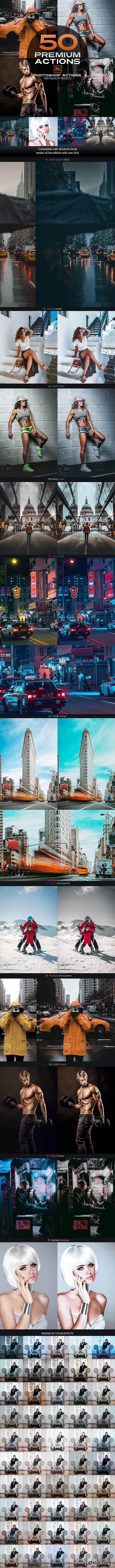 GraphicRiver - 50 Premium Photoshop Actions 26605057