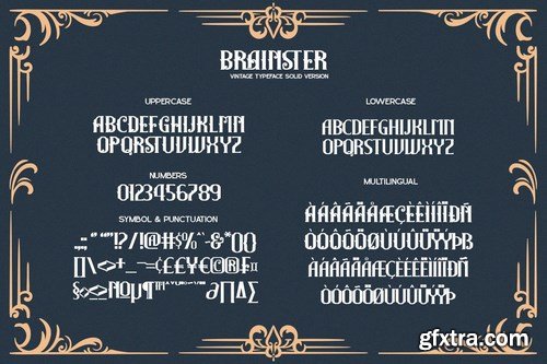 CM - The Brainster - Vintage Display Font 5200584