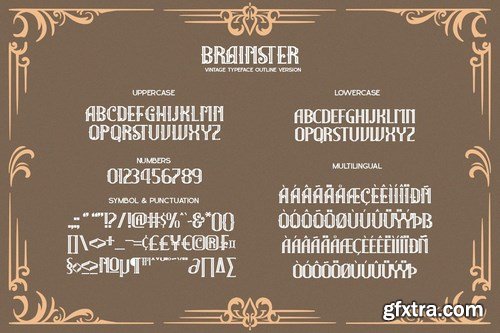 CM - The Brainster - Vintage Display Font 5200584