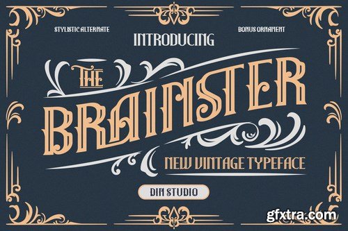 CM - The Brainster - Vintage Display Font 5200584 CM - The Brainster - Vintage Display Font 5200584