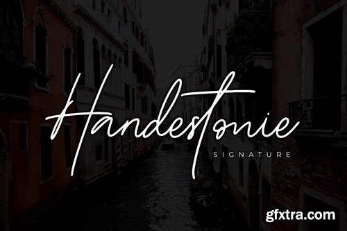 Handestonie - Signature Font