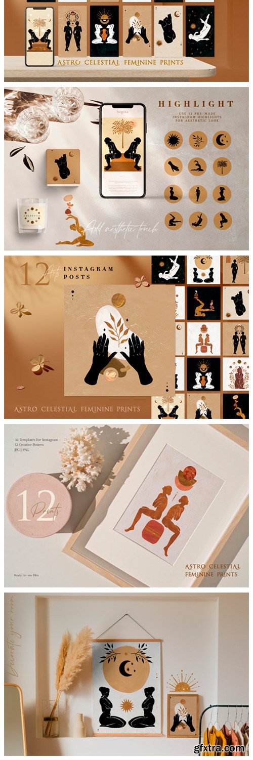 Astro Celestial Feminine Prints 4682637