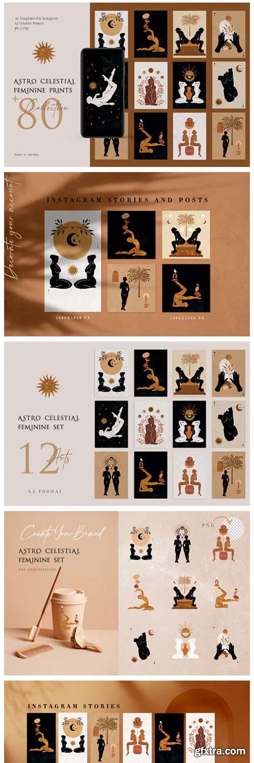 Astro Celestial Feminine Prints 4682637