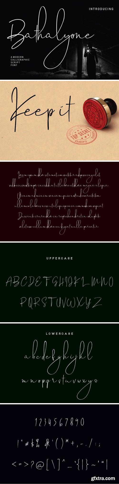 Bathalyone Font