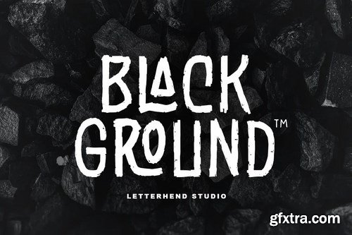 Black Ground - Rustic Typeface
