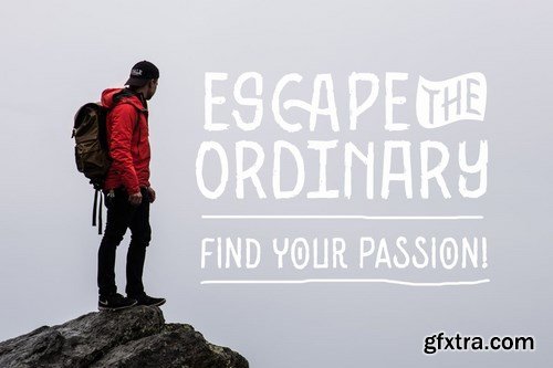 Black Ground - Rustic Typeface