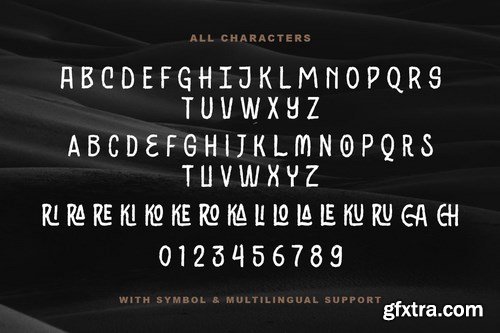 Black Ground - Rustic Typeface