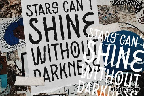 Black Ground - Rustic Typeface