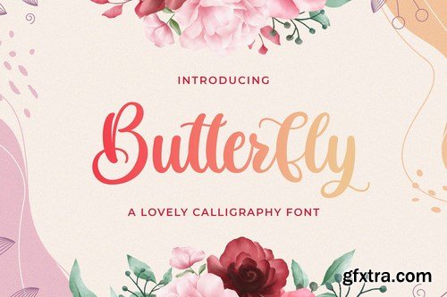 CM - Butterfly - Lovely Calligraphy Font 5209535 CM - Butterfly - Lovely Calligraphy Font 5209535