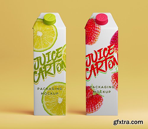 Juice Milk Psd Carton Bottle Mockup Juice Milk Psd Carton Bottle Mockup