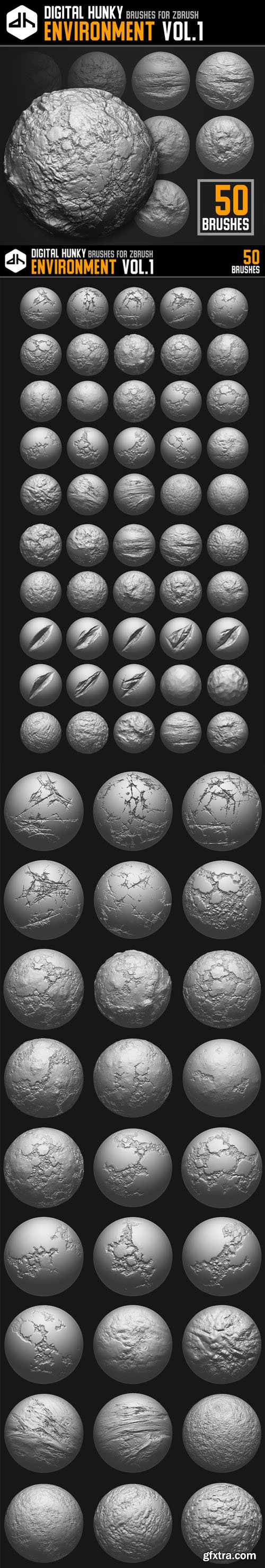 Environment Brushes Vol.1 for ZBrush Environment Brushes Vol.1 for ZBrush