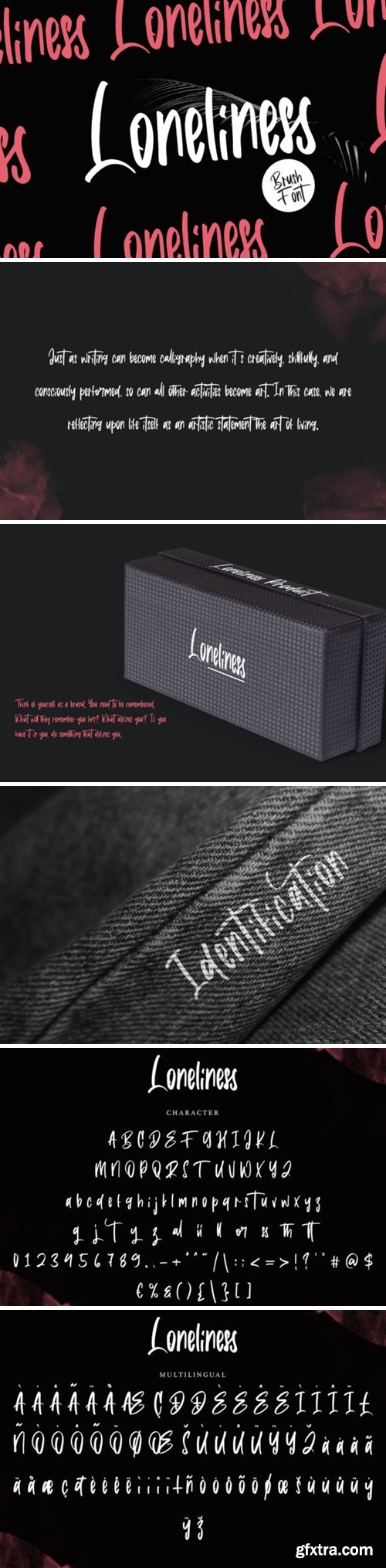 Loneliness Font