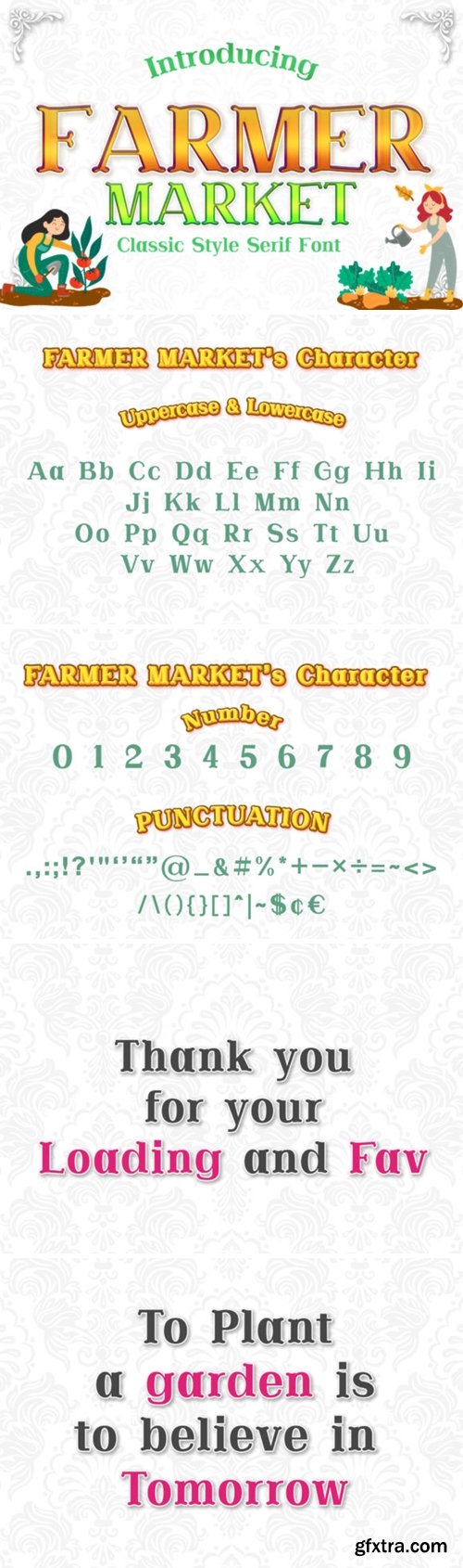 Farmer Market Font