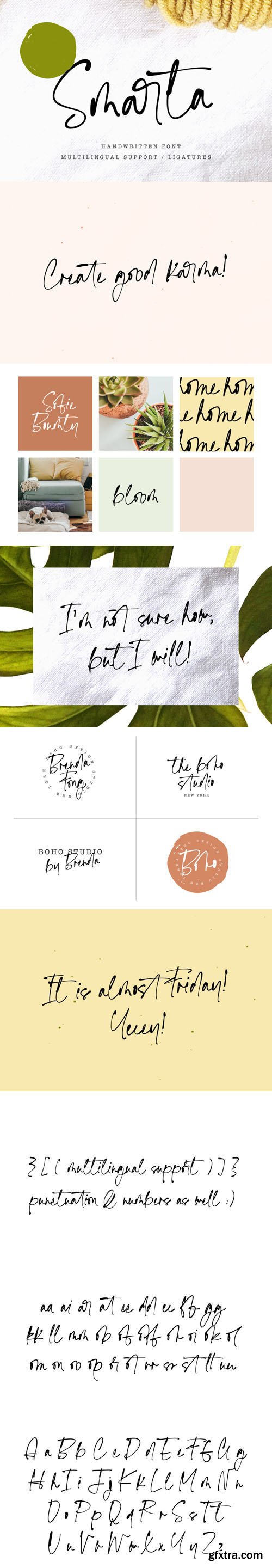 Smarta Handwritten Font Smarta Handwritten Font