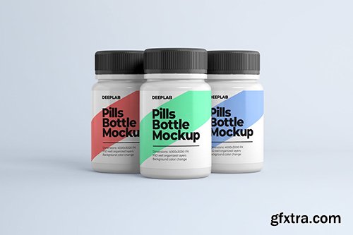 Medical Pill Bottle Mockup 2