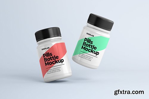 Medical Pill Bottle Mockup 3