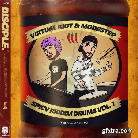 Disciple Samples Virtual Riot x Modestep Spicy Riddim Drums Vol 1 WAV