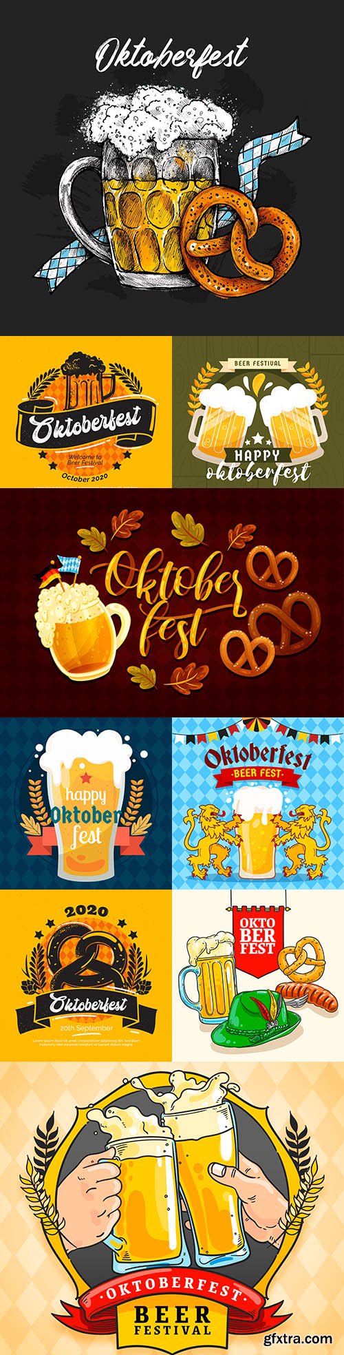 Oktoberfest Beer Festival Flat Design Illustration 5
