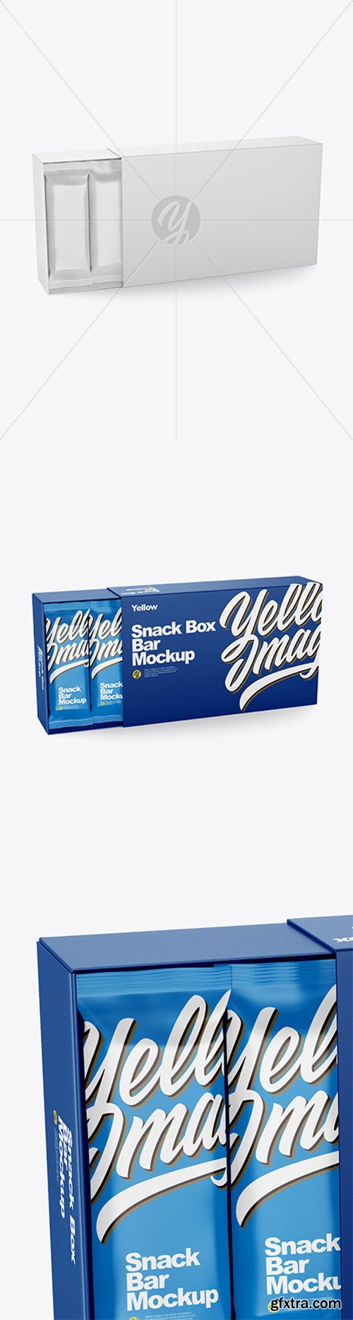 Paper Box with Snack Bars Mockup 64259 Paper Box with Snack Bars Mockup 64259