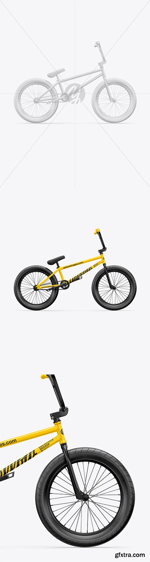 BMX Bicycle Mockup - Right Side View 64708 BMX Bicycle Mockup - Right Side View 64708