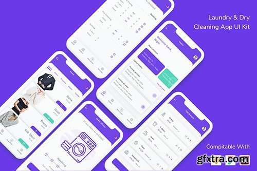 Laundry & Dry Cleaning App UI Kit Laundry & Dry Cleaning App UI Kit