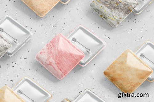 CreativeMarket - Button Badge Mockup 5143135