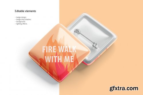 CreativeMarket - Button Badge Mockup 5143135