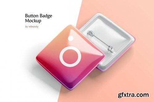 CreativeMarket - Button Badge Mockup 5143135