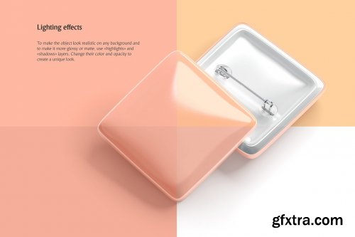 CreativeMarket - Button Badge Mockup 5143135