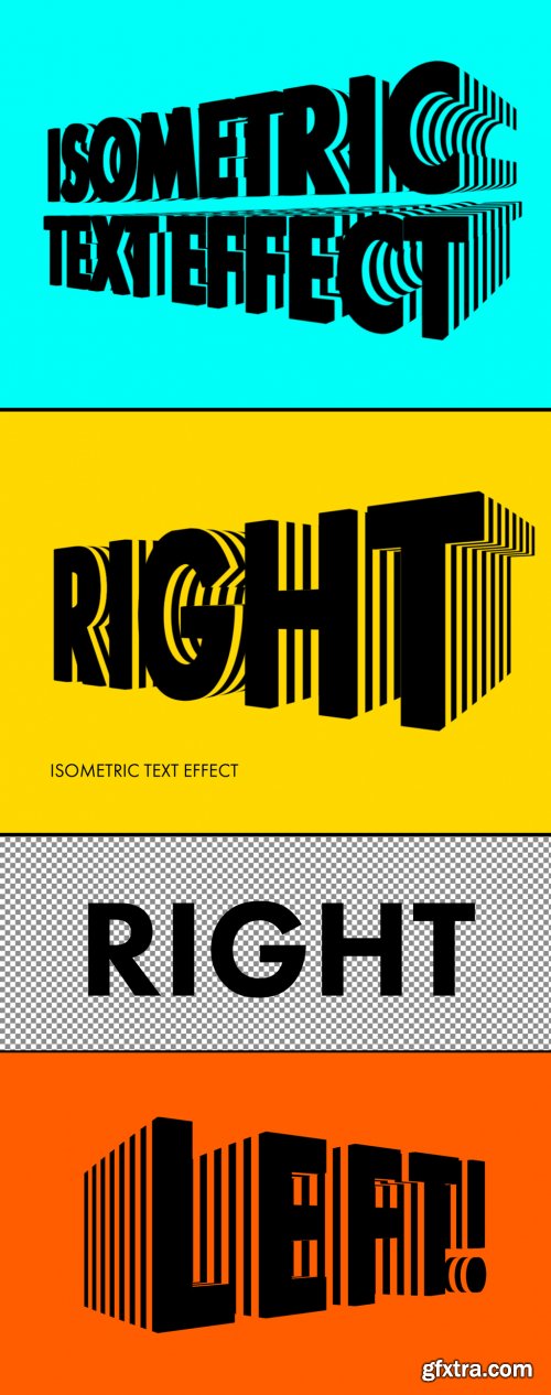 Isometric Text Effect 362937580