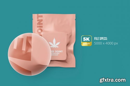 CreativeMarket - Weed Joint Packaging Mockup 4826343