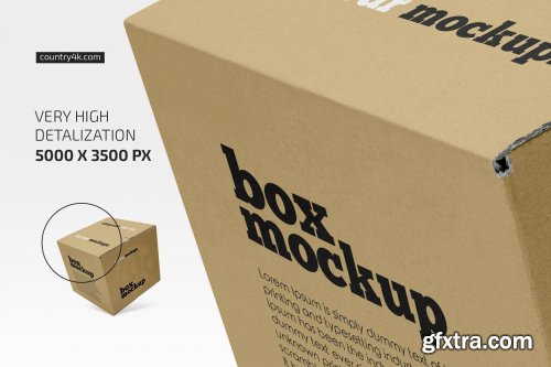 CreativeMarket - Square Paper Box Mockup Set 5156431