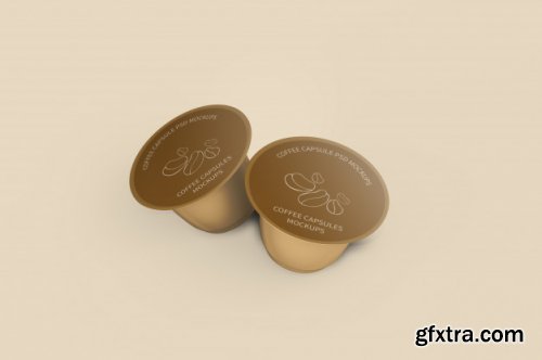 Coffee capsule mockup