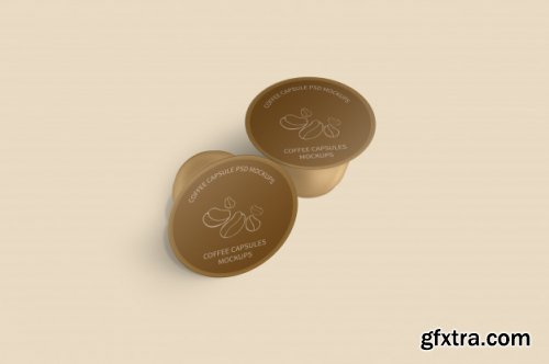 Coffee capsule mockup