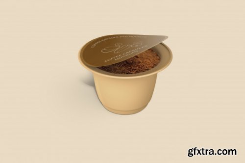 Coffee capsule mockup