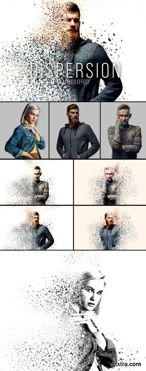 Particles Dispersion or Erosion Effect 365005728