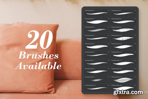 Twentyletter - Procreate Brush