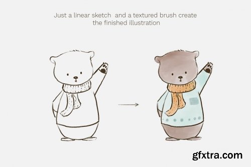 CreativeMarket - Soft texture brushes for Procreate 4497260