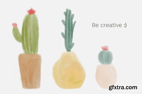 CreativeMarket - Soft texture brushes for Procreate 4497260